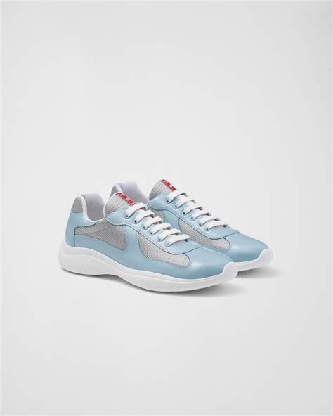 prada america's cup patent leather and bike fabric sneakers|prada sneakers patent leather women.